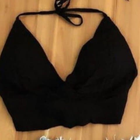Top Halter Noir